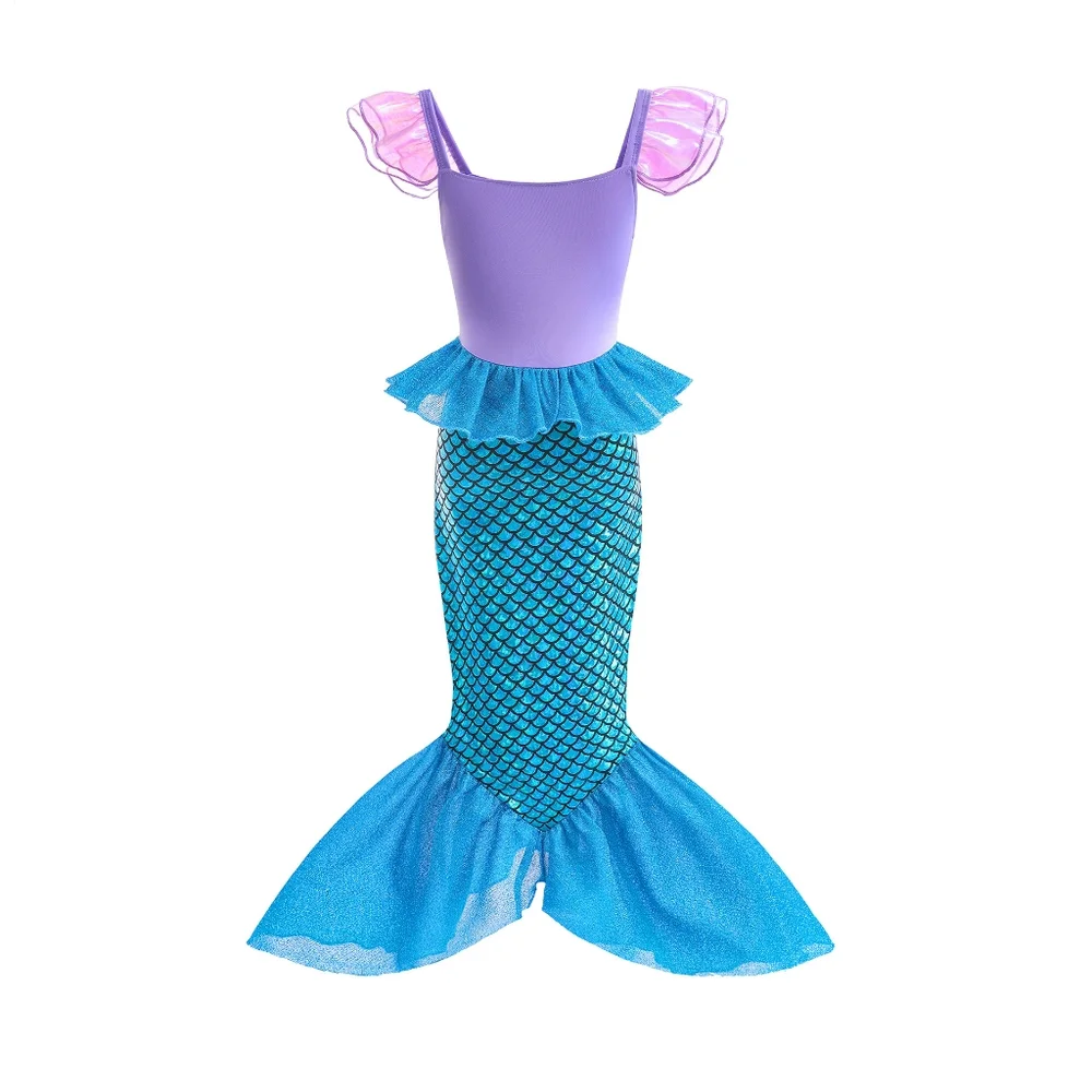 4T Mermaid Princess Dress Accessory Set Kids Halloween Costume Birthday Dress